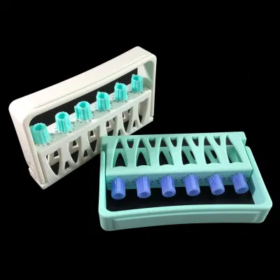 Стоматологический эндодонтический держатель файлов для лечения корневых каналов, стойка для дезинфекции, коробка с 6 отверстиями, эндофайлы, подставка для сверл